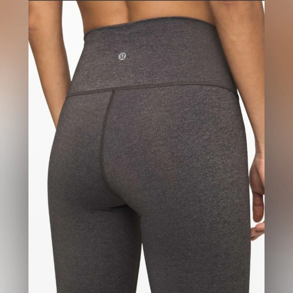 Lululemon Wunder Under Women's High Rise Leggings Tight Heather Gray Size 6